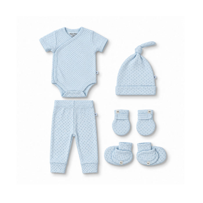 Newborn Kimono Set-Cloud Blue