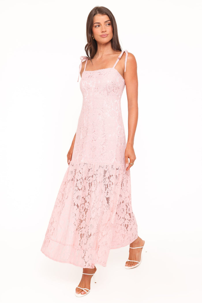Petal and Pup USA DRESSES Nicolette Maxi Dress - Pink