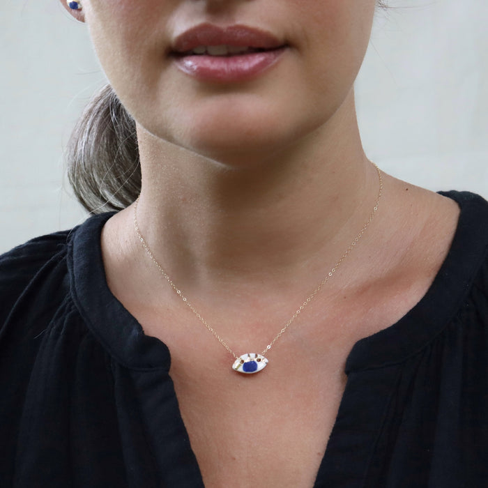 Occhi Necklace - Black