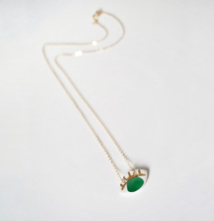 Occhi Necklace - Green