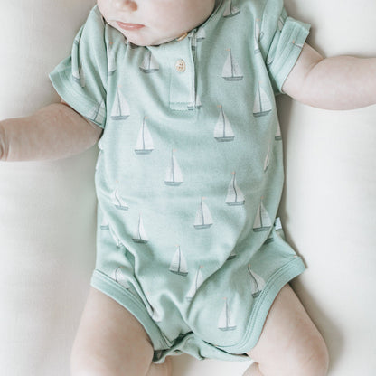 Organic Bodysuit - Sail Away