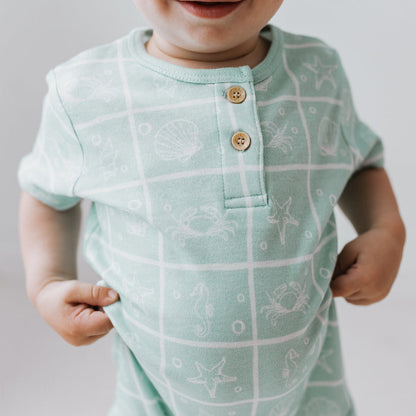 Organic Bodysuit - Sea Foam