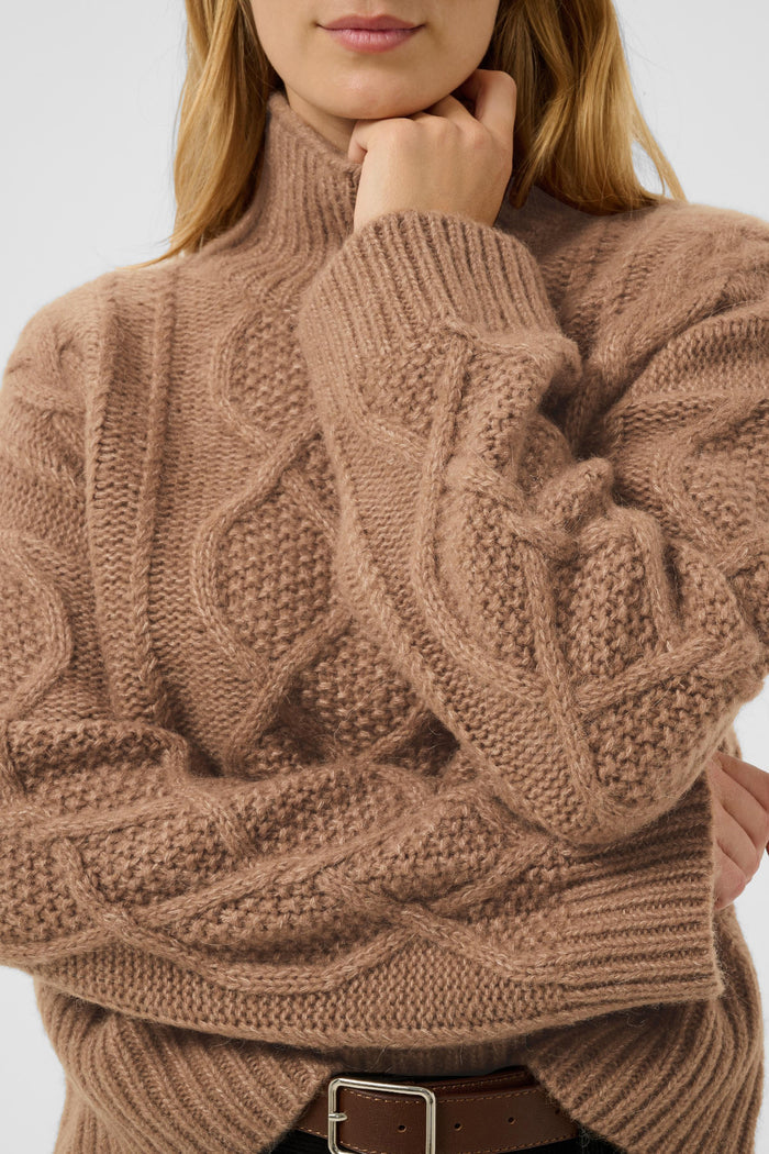 Part Two ChannaPW Jumper Medium Brown Melange 30310840 by Part Two. Shop Part Two at Dotique