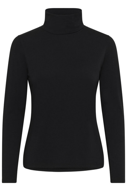 Part Two EfinasPW Tshirt Black 30309923 194008 black turtleneck by Part Two Shop Part Two at Dotique