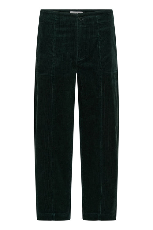Part Two NettaPW Pants Green Gables 30310895 194906 green corduroy trousers front view by Part Two Shop Part Two at Dotique