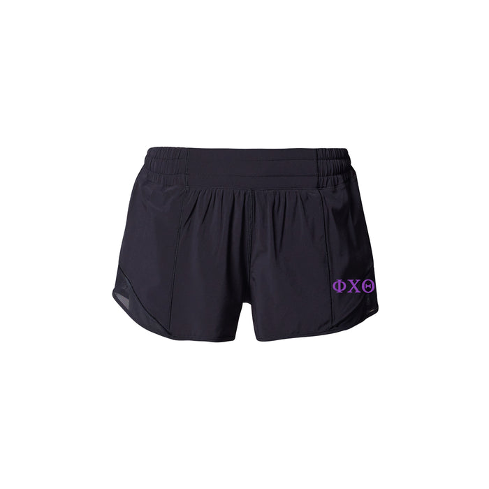 Phi Chi Theta lululemon Hotty Hot High-Rise Lined Short 2.5" - Black