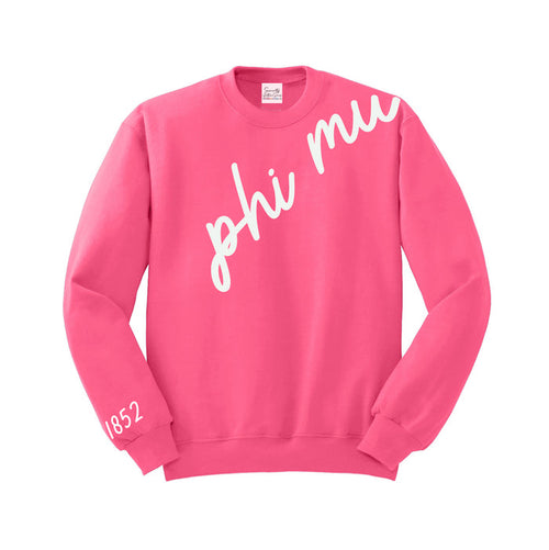 Phi Mu 1852 Avenue Crewneck