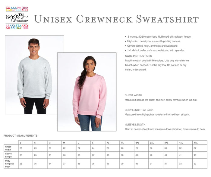 Phi Mu 1852 Avenue Crewneck