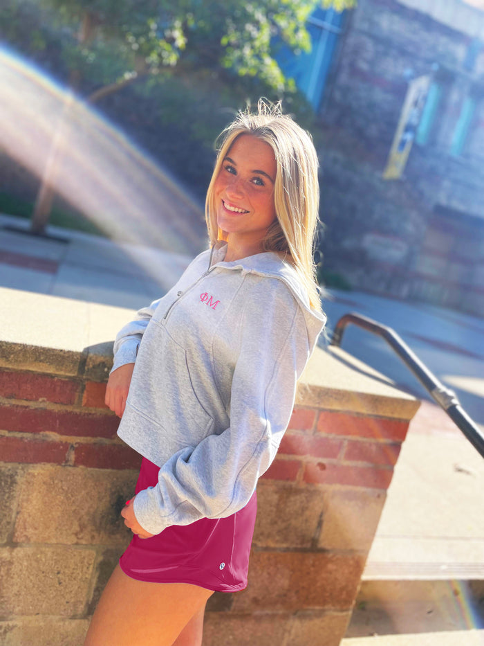 Phi Mu lululemon Scuba Oversized Half-Zip Hoodie