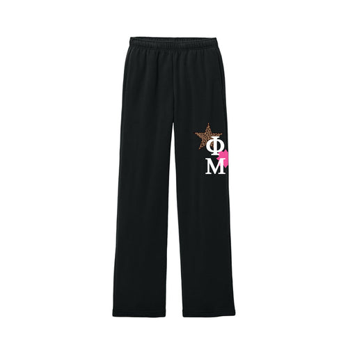 Phi Mu Luxe Fleece Straight Leg Sweats