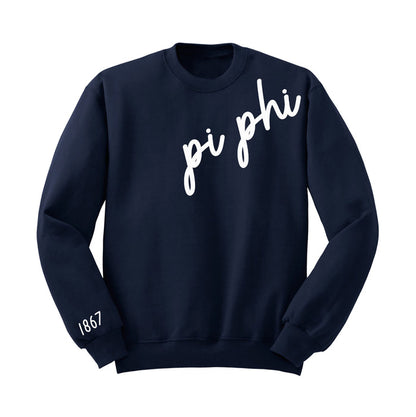 Pi Beta Phi 1867 Avenue Crewneck