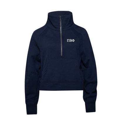 Pi Beta Phi lululemon Scuba Oversized Funnel-Neck Half Zip - Navy