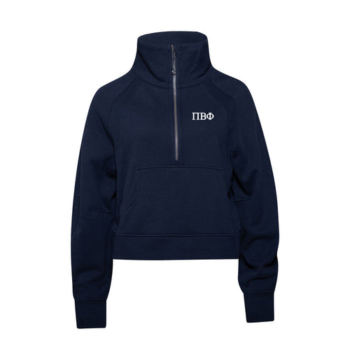 Pi Beta Phi lululemon Scuba Oversized Funnel-Neck Half Zip - Navy