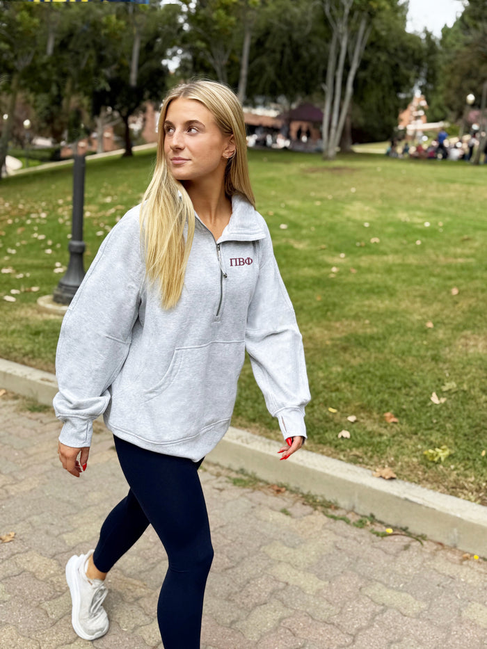 Pi Beta Phi lululemon Scuba Oversized Funnel-Neck Half Zip Long