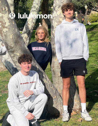 Pi Beta Phi lululemon Steady State Crew - Embroidered Crest - Navy