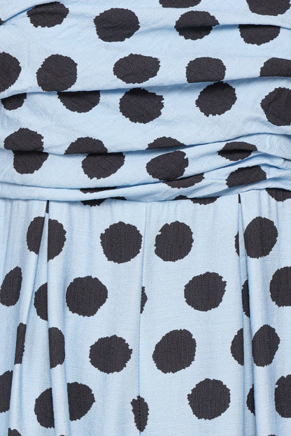PLAYSUITS Pricilla Jumpsuit - Blue Polka Dot