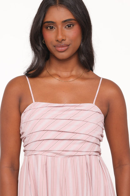 PLAYSUITS Pricilla Jumpsuit - Pink Stripe