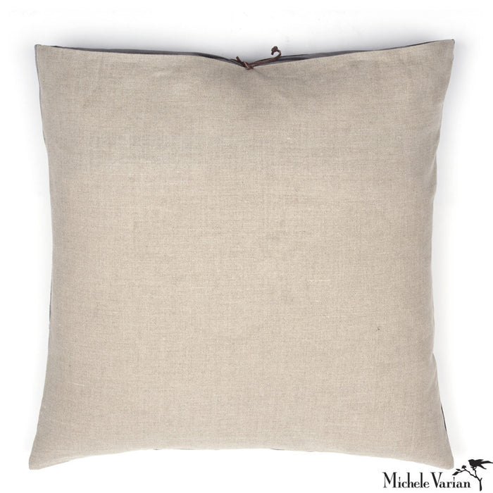 Printed Linen Pillow Wash Lilac 22x22