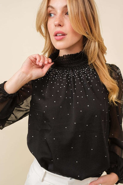 Raina Rhinestone Top