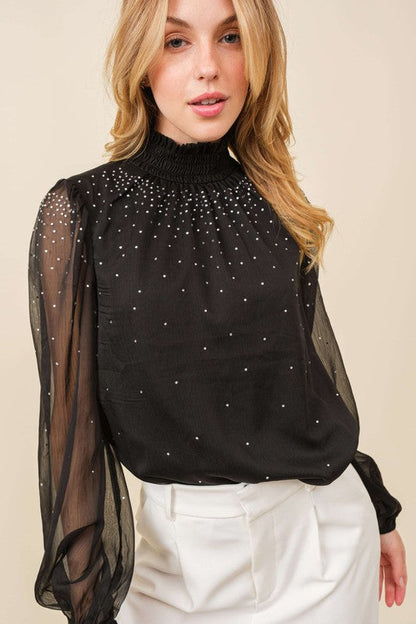 Raina Rhinestone Top