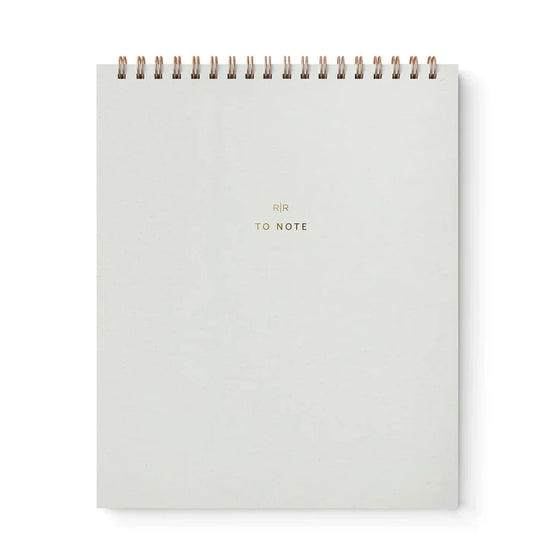 Ramona & Ruth To Note Lined Notebook - Chalk White