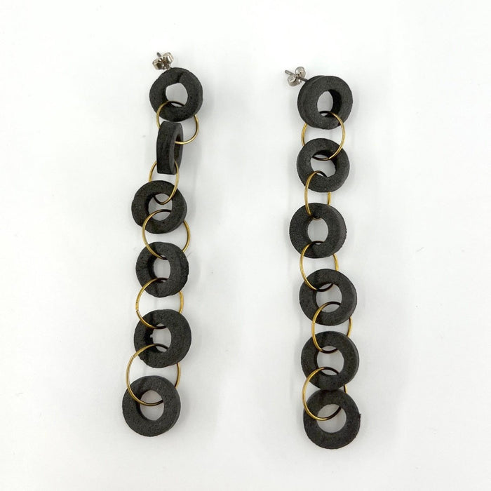 Recycled Inner Tube Earrings