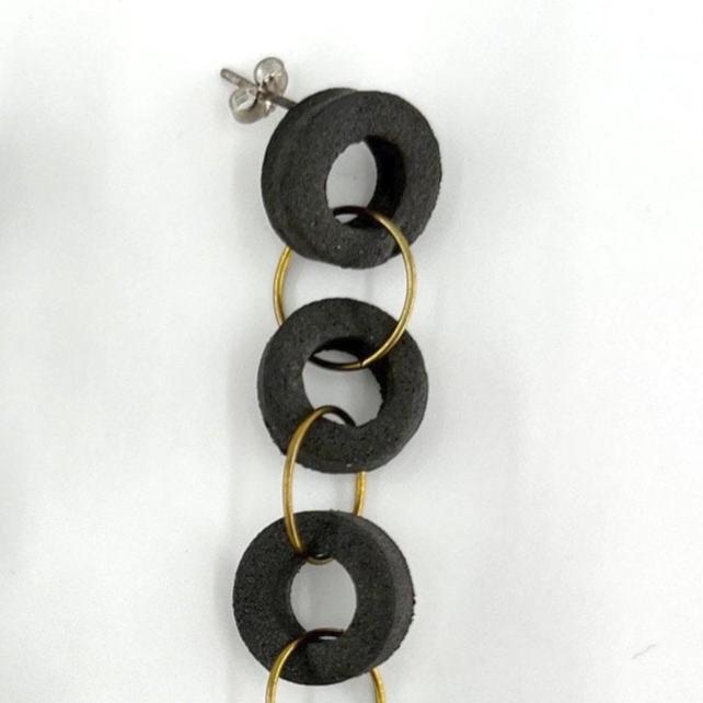 Recycled Inner Tube Earrings