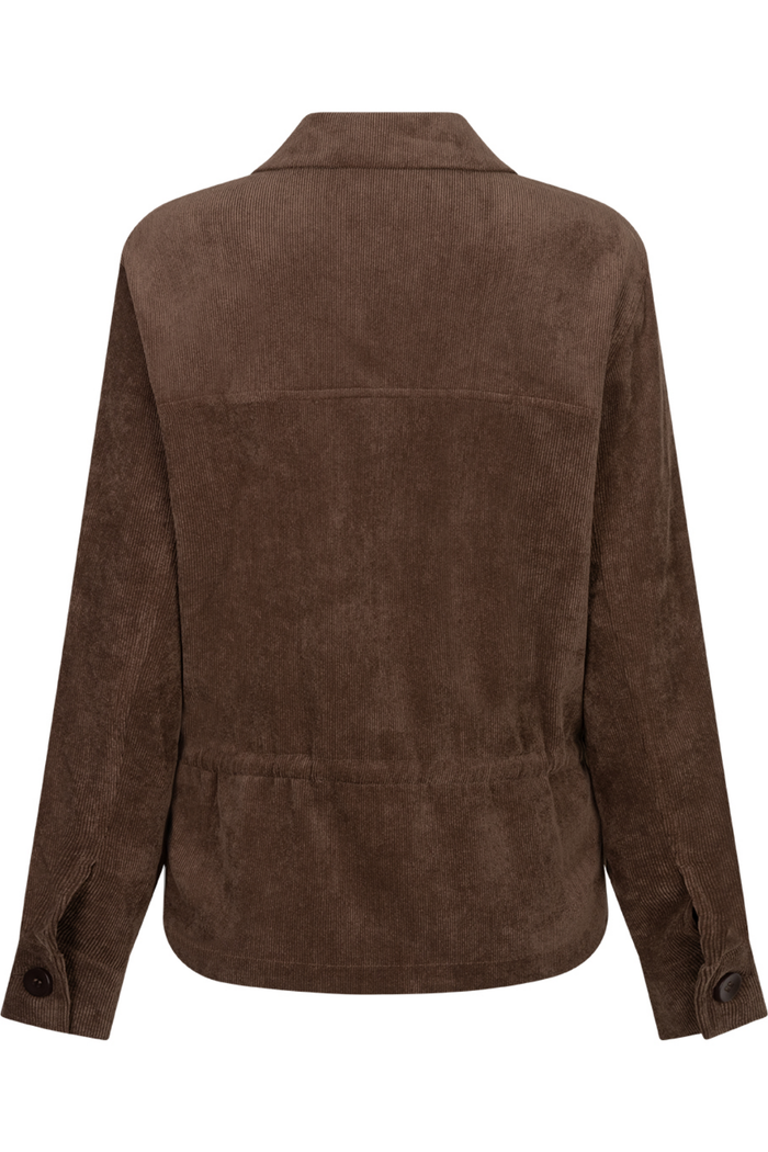 Red Button SRB5121 Drew Overblouse Finecord Brown back view Shop Red Button at Dotique