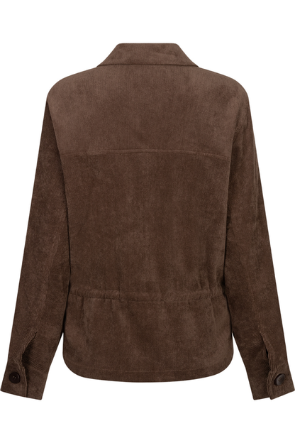 Red Button SRB5121 Drew Overblouse Finecord Brown back view Shop Red Button at Dotique
