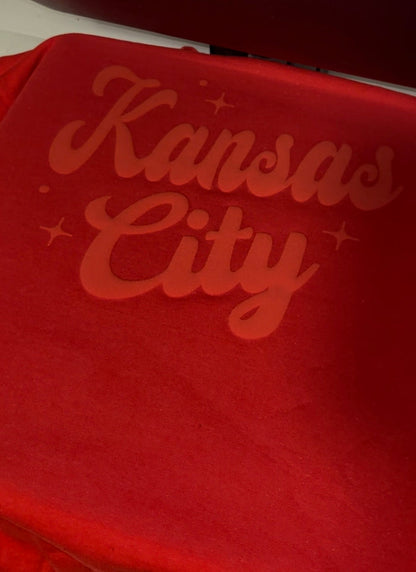 Retro Kansas City Crewneck Sweater (White Puff)