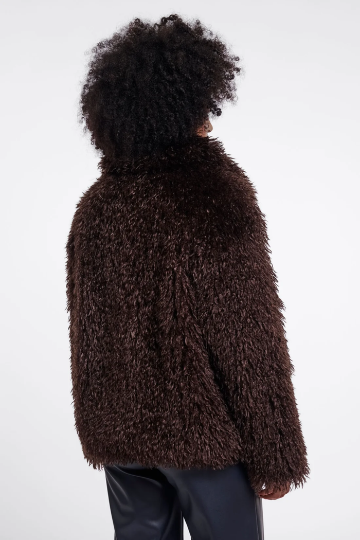 Rino & Pelle Lias Jacket Coffee Roast 7002611 on model. Shop Rino & Pelle at Dotique