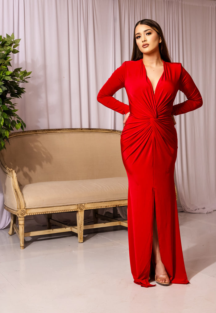 Rita Maxi Dress (Red)