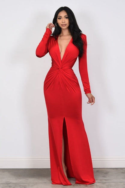 Rita Maxi Dress (Red)