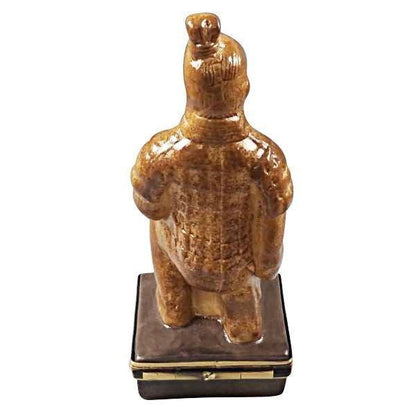 Terracotta Soldier China Porcelain Limoges travel monuments French Trinket Box