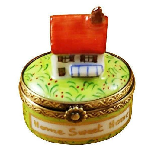 Home Sweet Home Porcelain Limoges home French Trinket Box