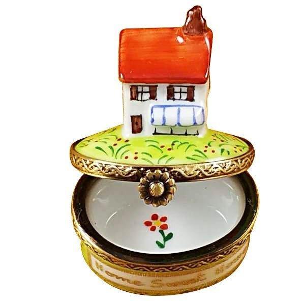 Home Sweet Home Porcelain Limoges home French Trinket Box