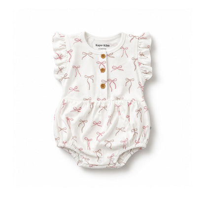 Ruffle Bubble Romper - Ribbons