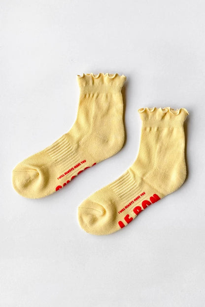 Ruffled Hugger Crew Socks
