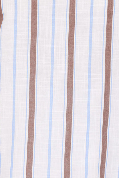 SETS Sallie Short Set - Chocolate Blue Stripe