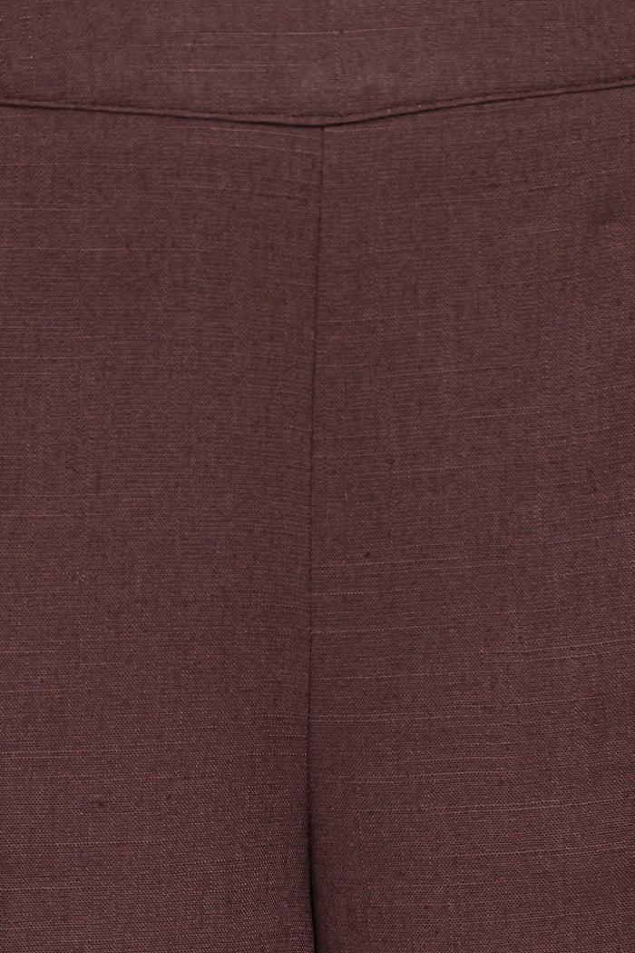 Petal and Pup USA BOTTOMS Samiya Frill Pants - Dark Brown