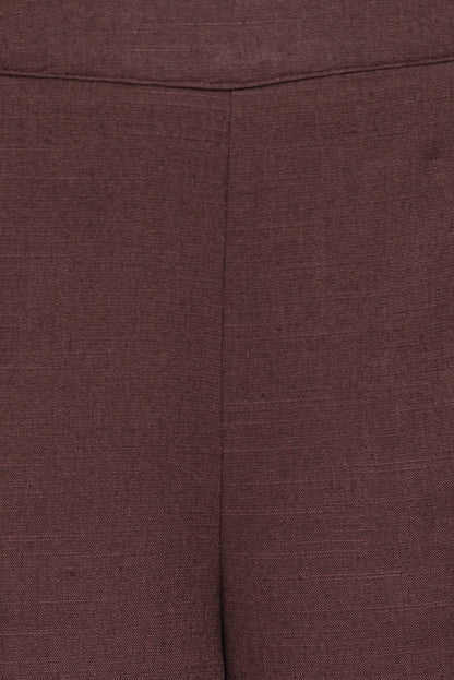 Petal and Pup USA BOTTOMS Samiya Frill Pants - Dark Brown