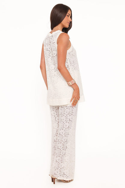 Petal and Pup USA SETS Sammy Embroidered Set - Cream Lace