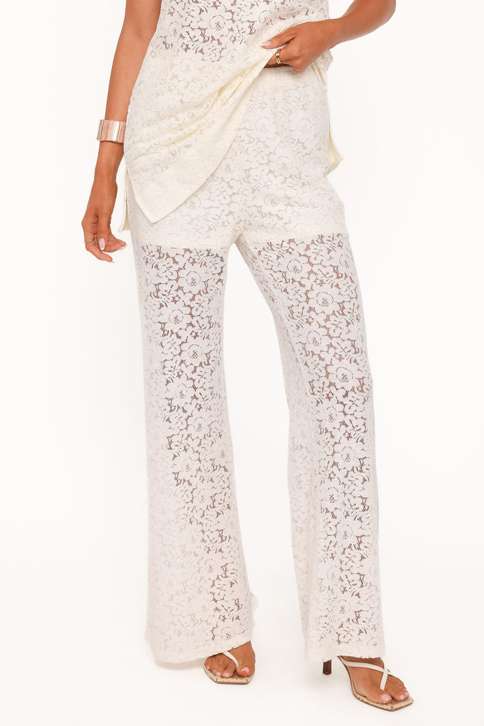 Petal and Pup USA SETS Sammy Embroidered Set - Cream Lace