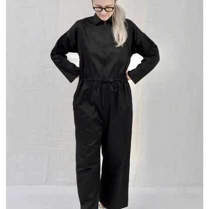 Sateen Coverall - Black