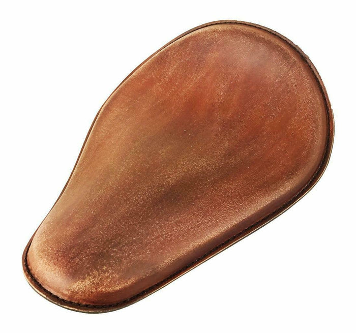 Seat Sportster Harley Chopper Spring Solo Honda 11x14 Brown Dis Leather Chopper - Mother Road Customs