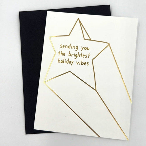 Sending You The Brightest Holiday Vibes Greeting Card - set of 6