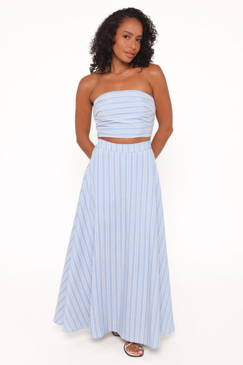 Petal and Pup USA SETS Serafina Two Piece Set - Blue Stripe