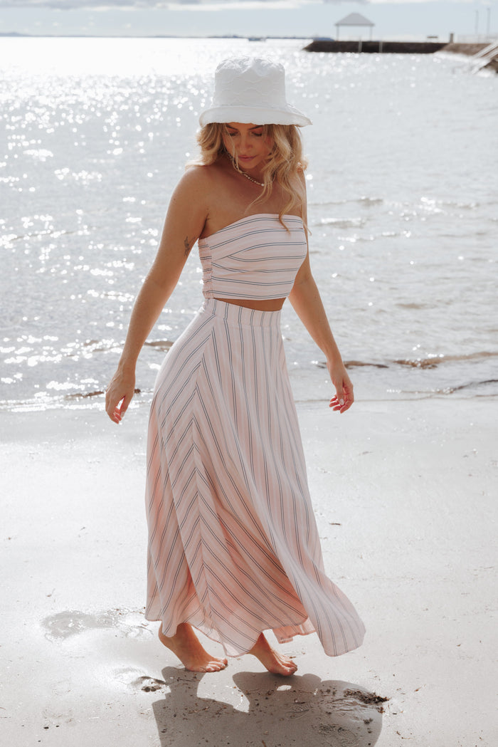 SETS Serafina Two Piece Set - Pink/Blue Stripe