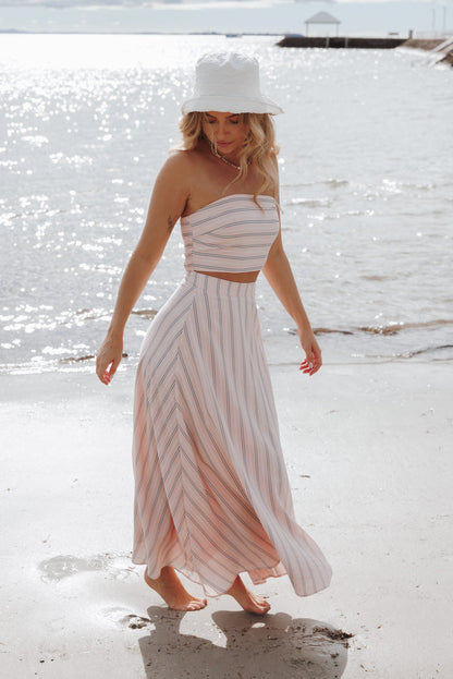 SETS Serafina Two Piece Set - Pink/Blue Stripe