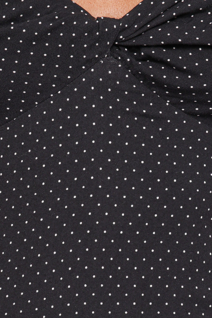 Petal and Pup USA DRESSES Shanice Maxi Dress - Black Polka Dot